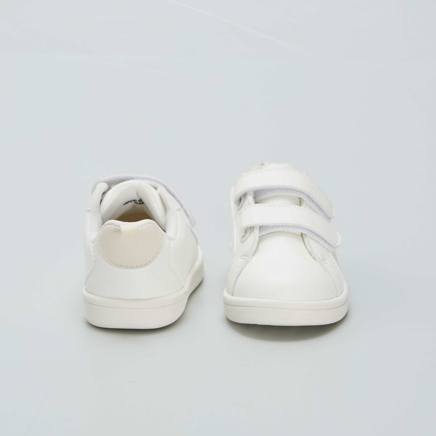 White low-top trainers white