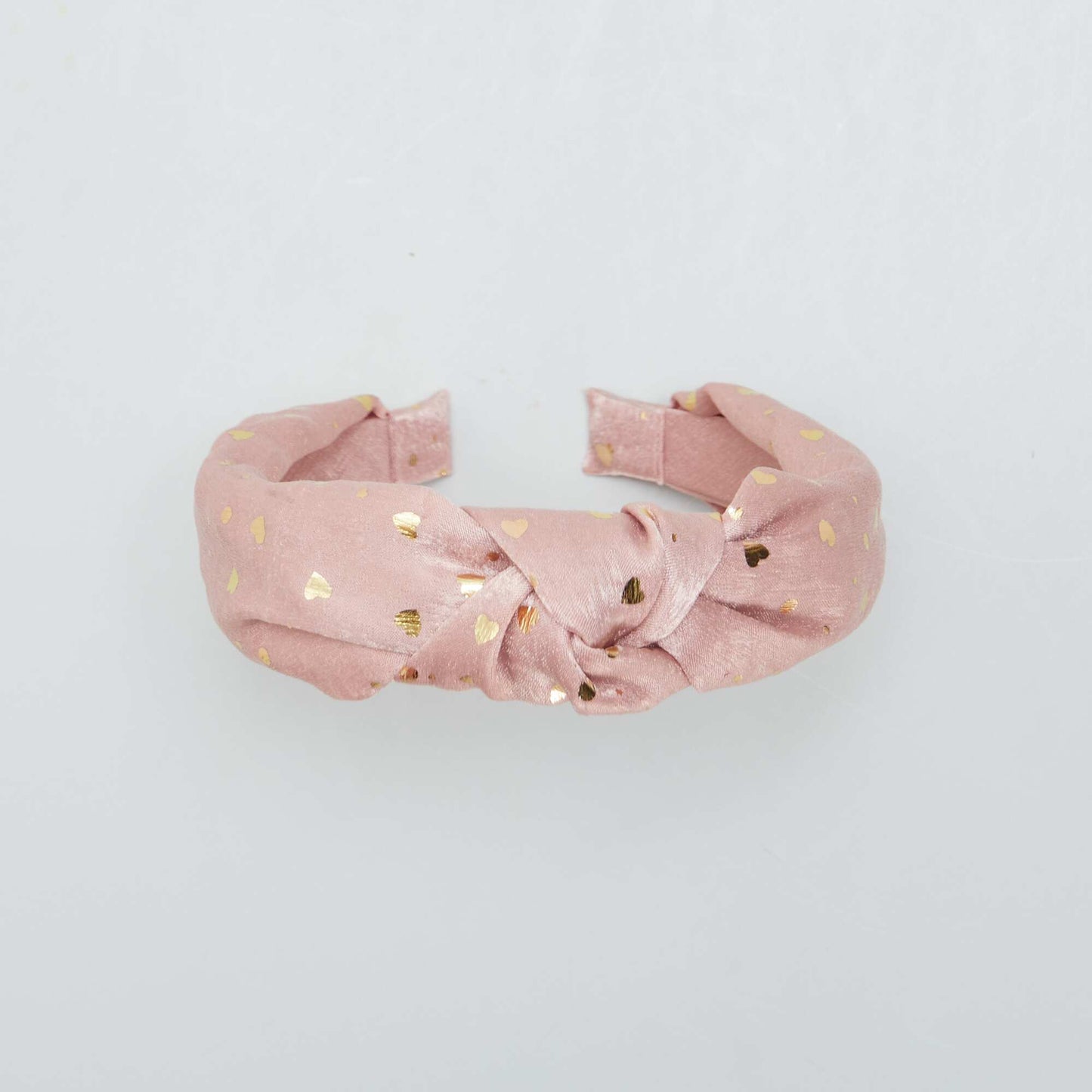 Wide hairband with tie fastening PINK