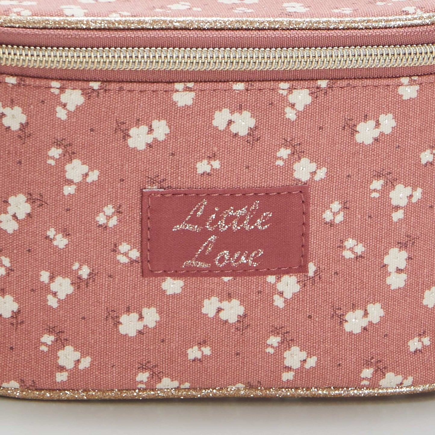 Floral print vanity case PINK