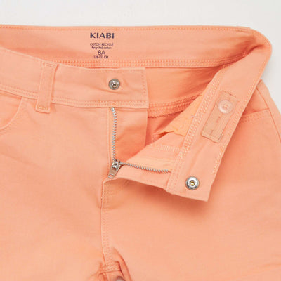Twill shorts ORANGE