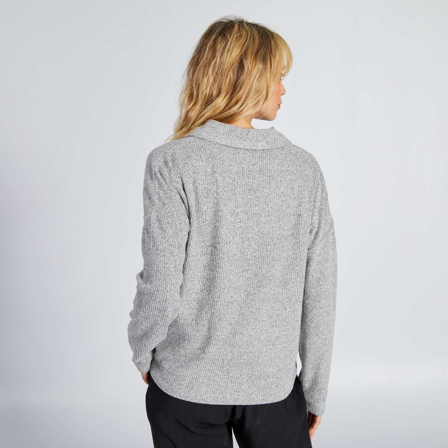 Polo collar T-shirt GREY