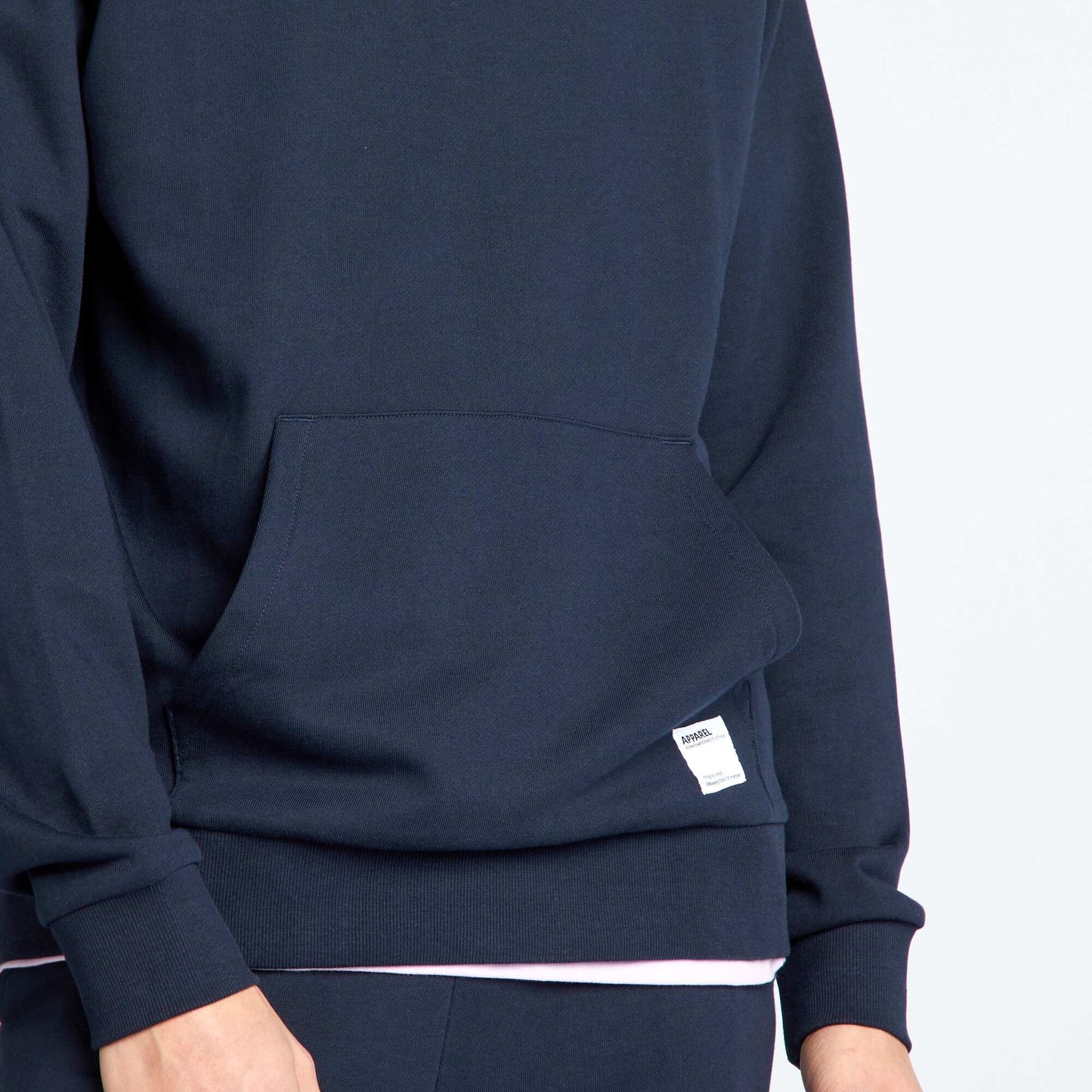 Hoodie with embroidered detail BLUE