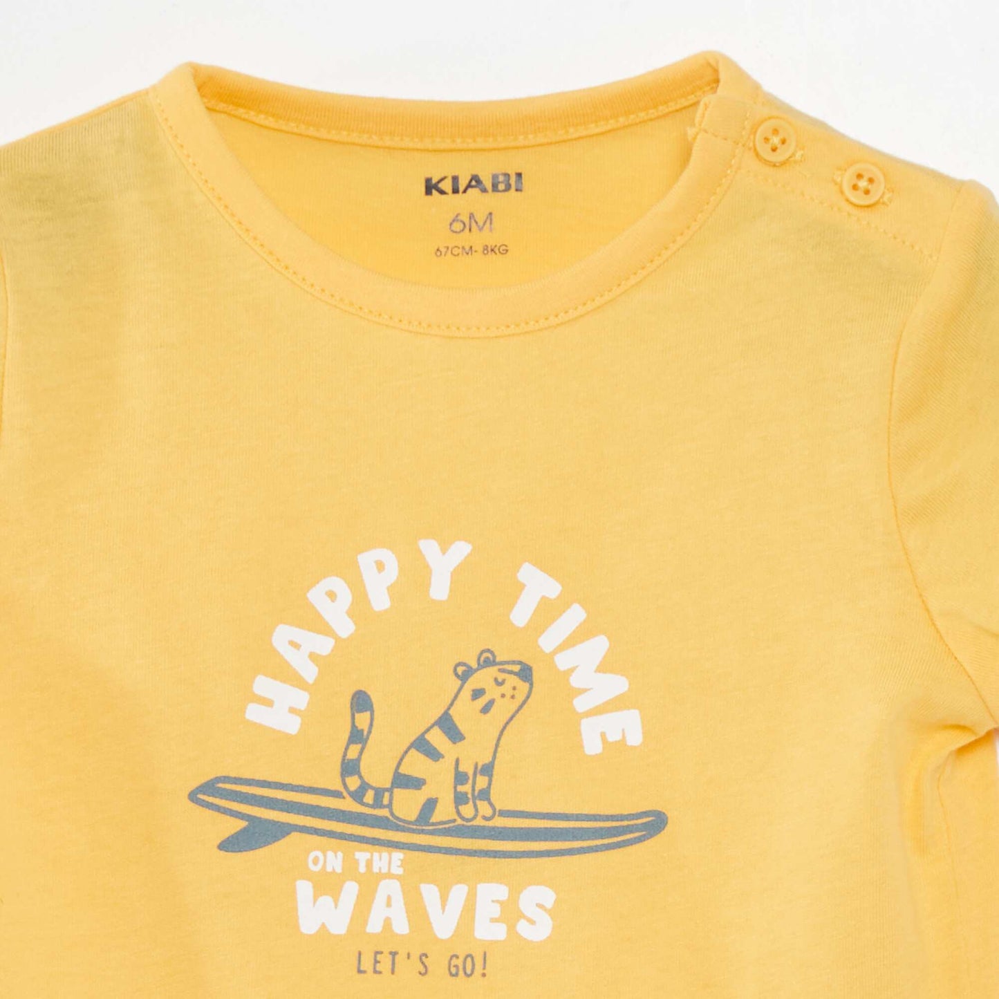 Short-sleeved printed T-shirt YELLOW