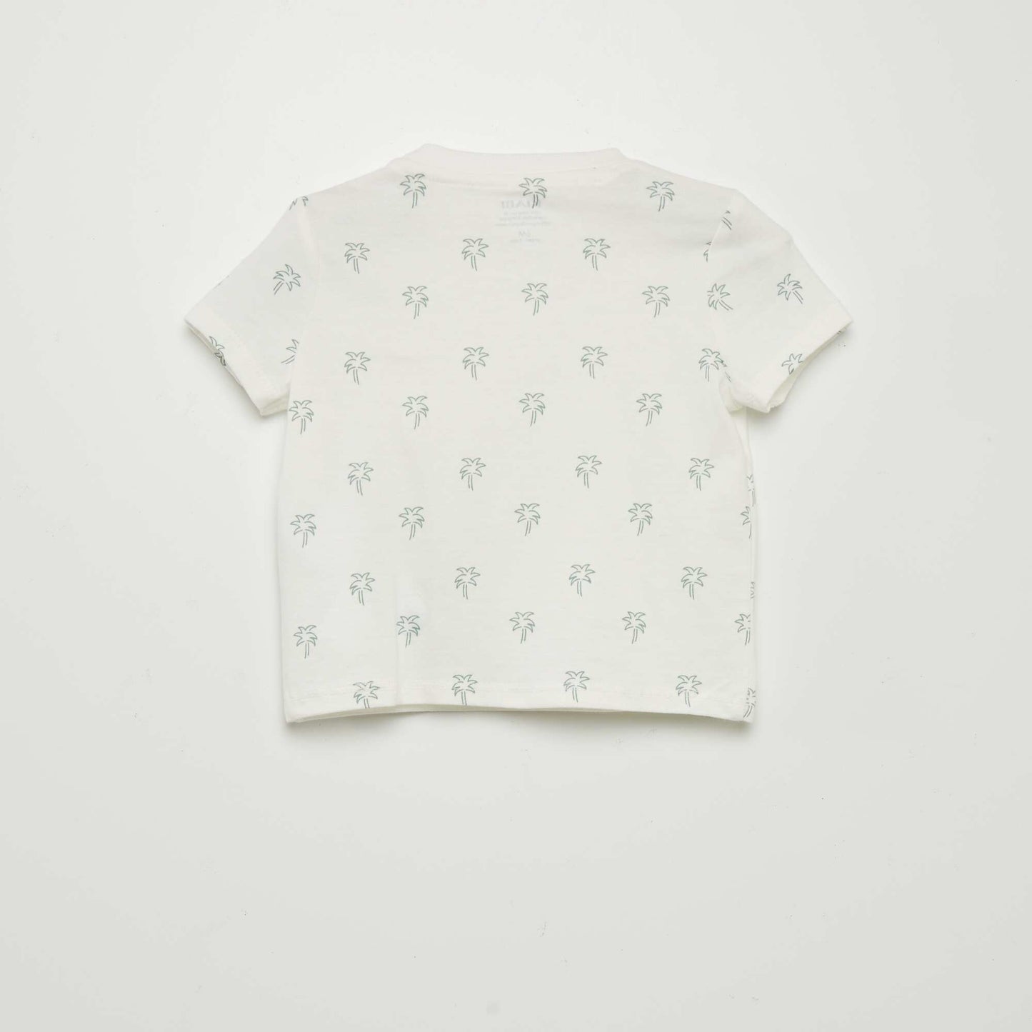 Printed T-shirt with pocket WHITE
