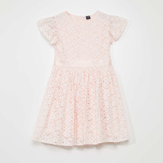 Lace party dress PINK
