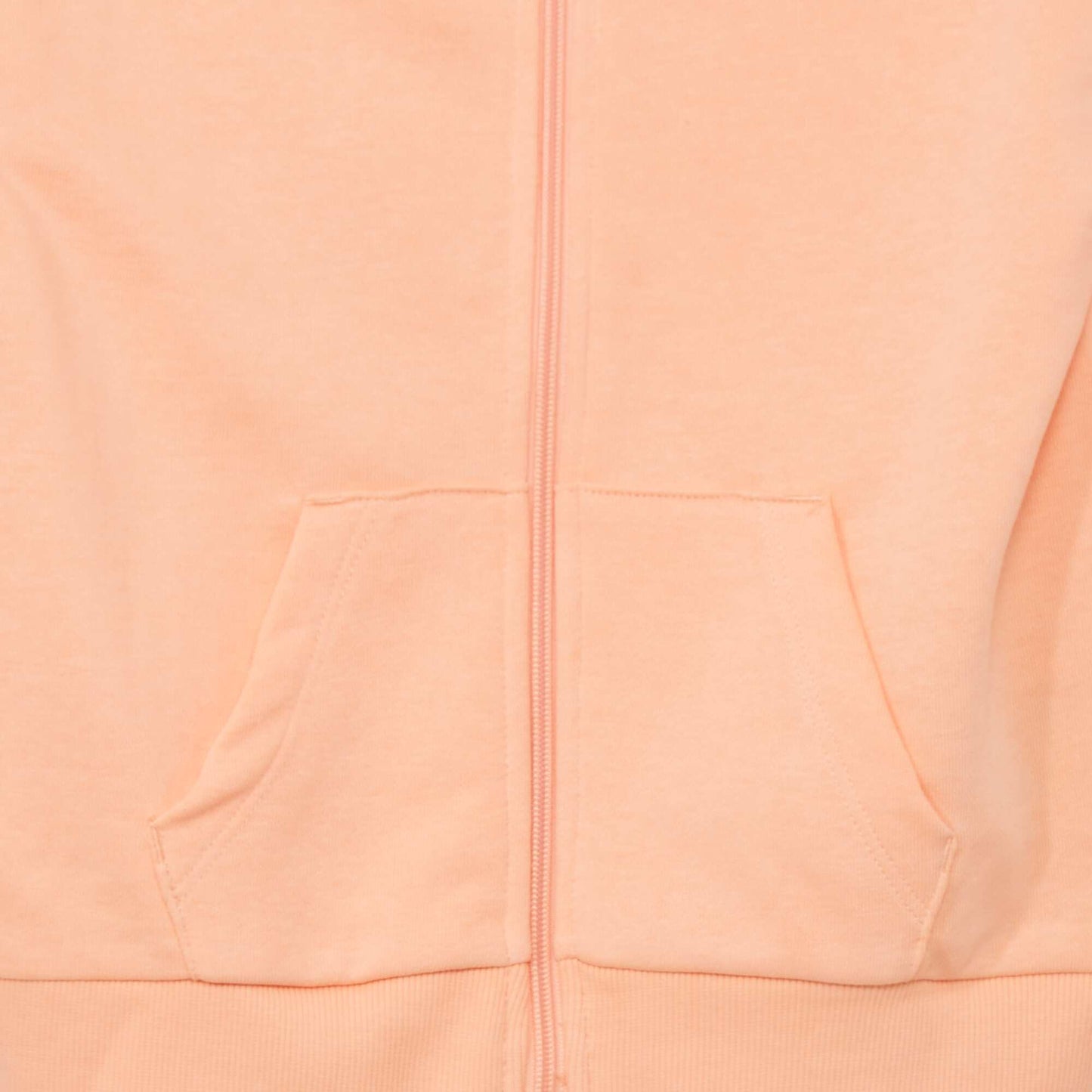French terry zip-up sweatshirt ORANGE