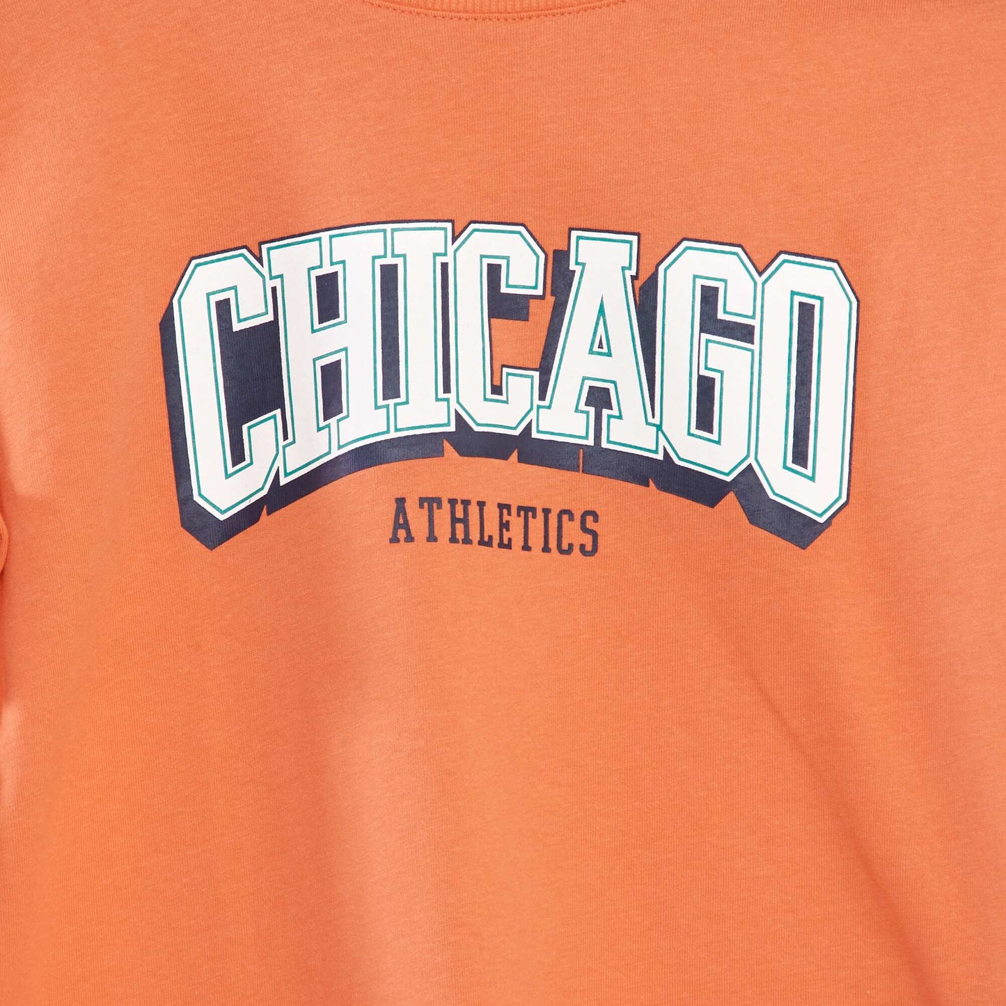 Loose-fit 'Chicago' print T-shirt RED