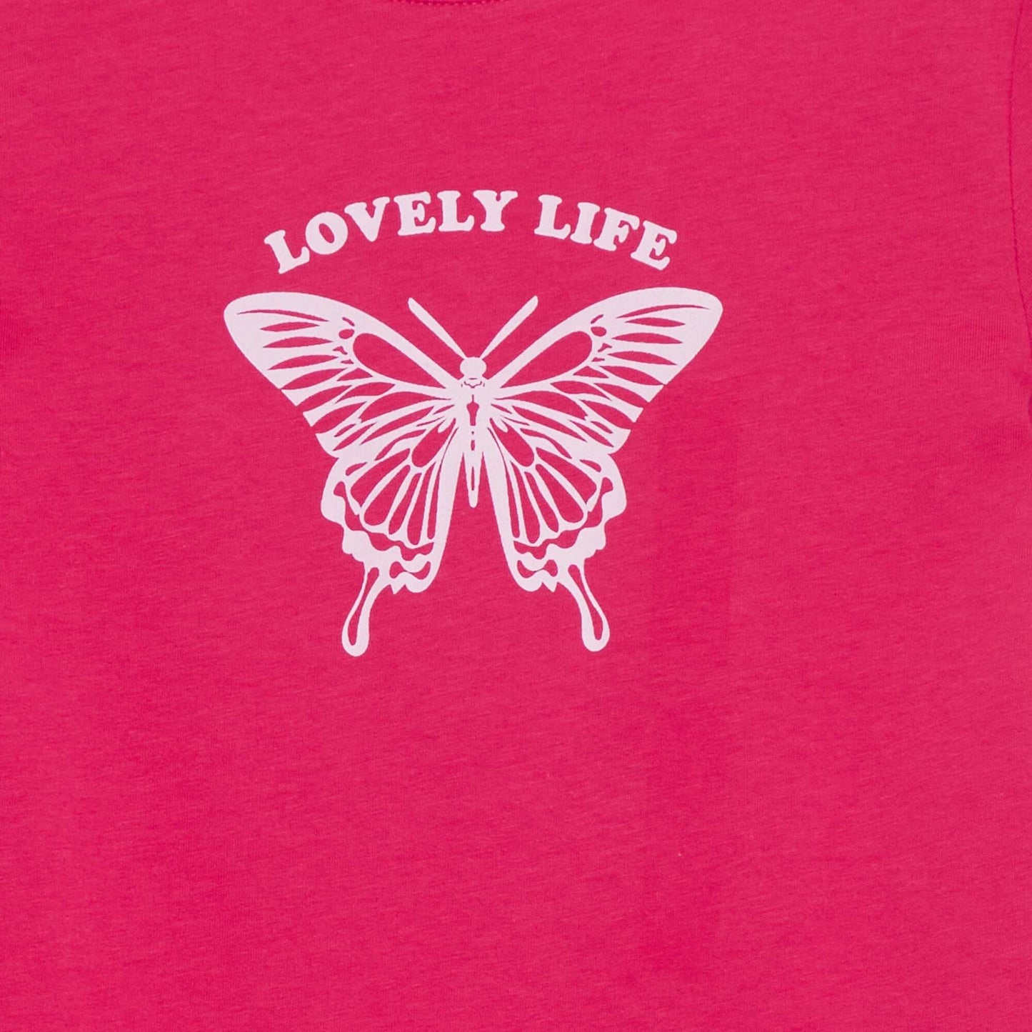 Short-sleeved printed T-shirt PINK