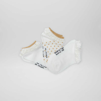 Pack of 3 pairs of ankle socks WHITE