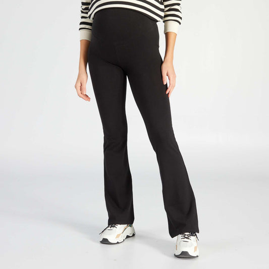 Bootcut maternity trousers black
