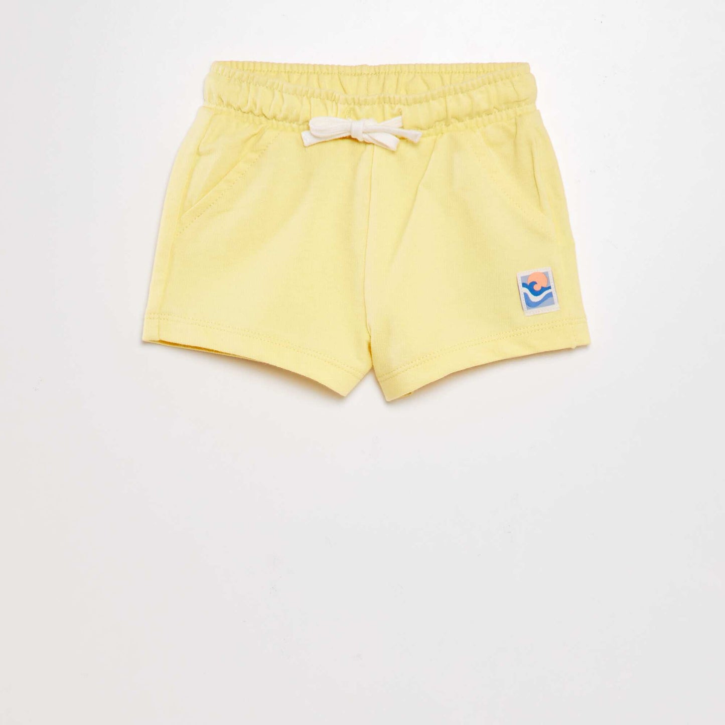 Sweatshirt fabric shorts WHITE