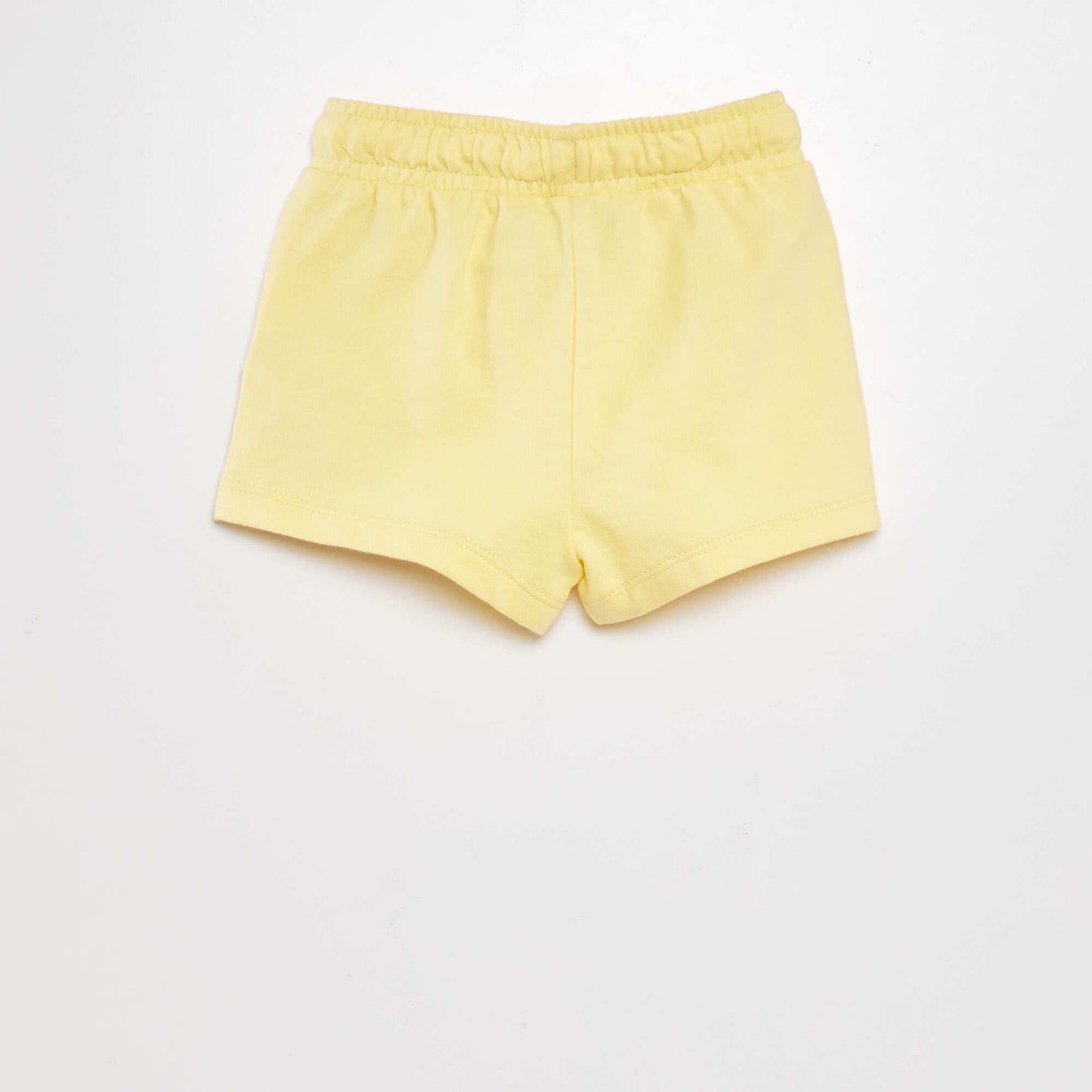 Sweatshirt fabric shorts WHITE