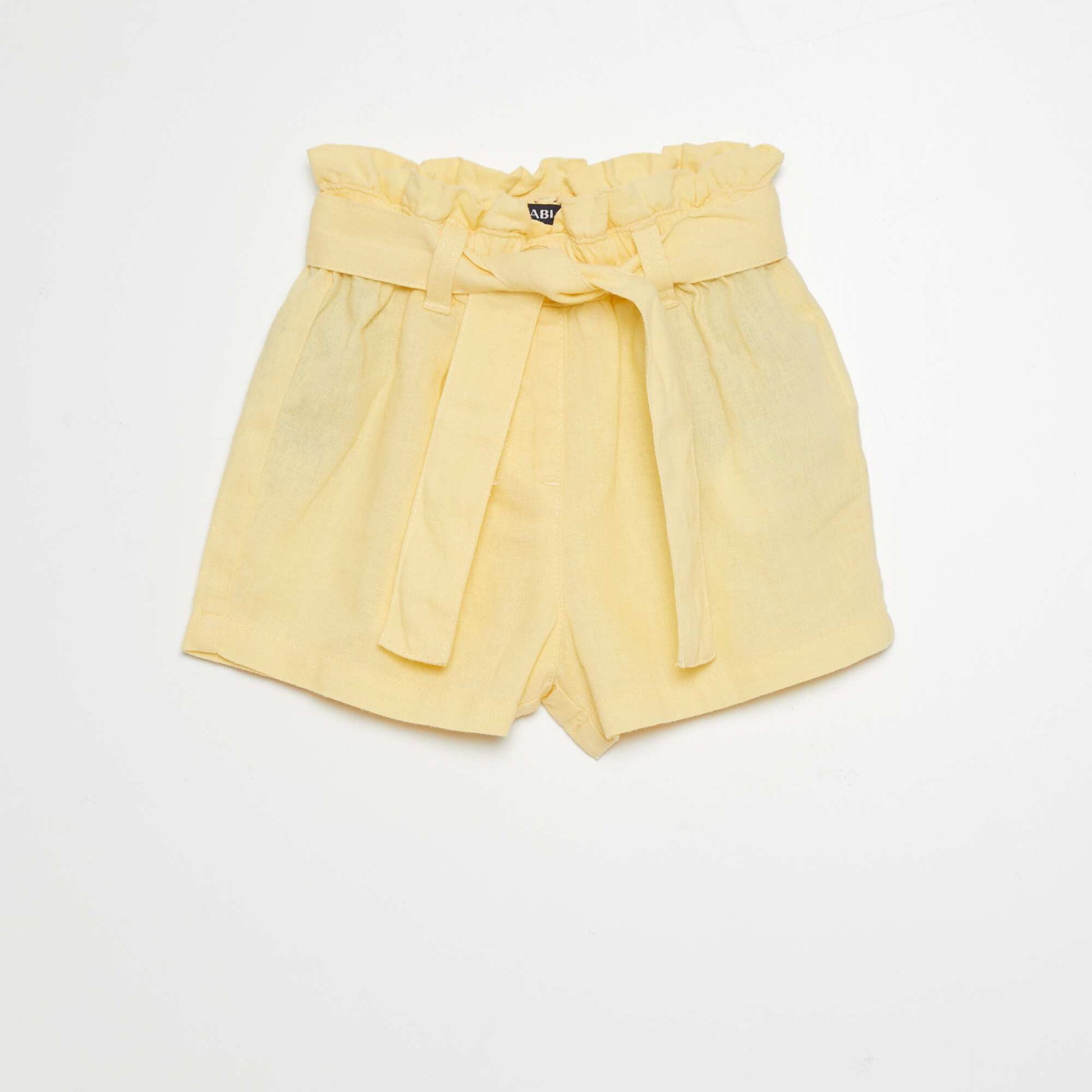 Paperbag shorts YELLOW