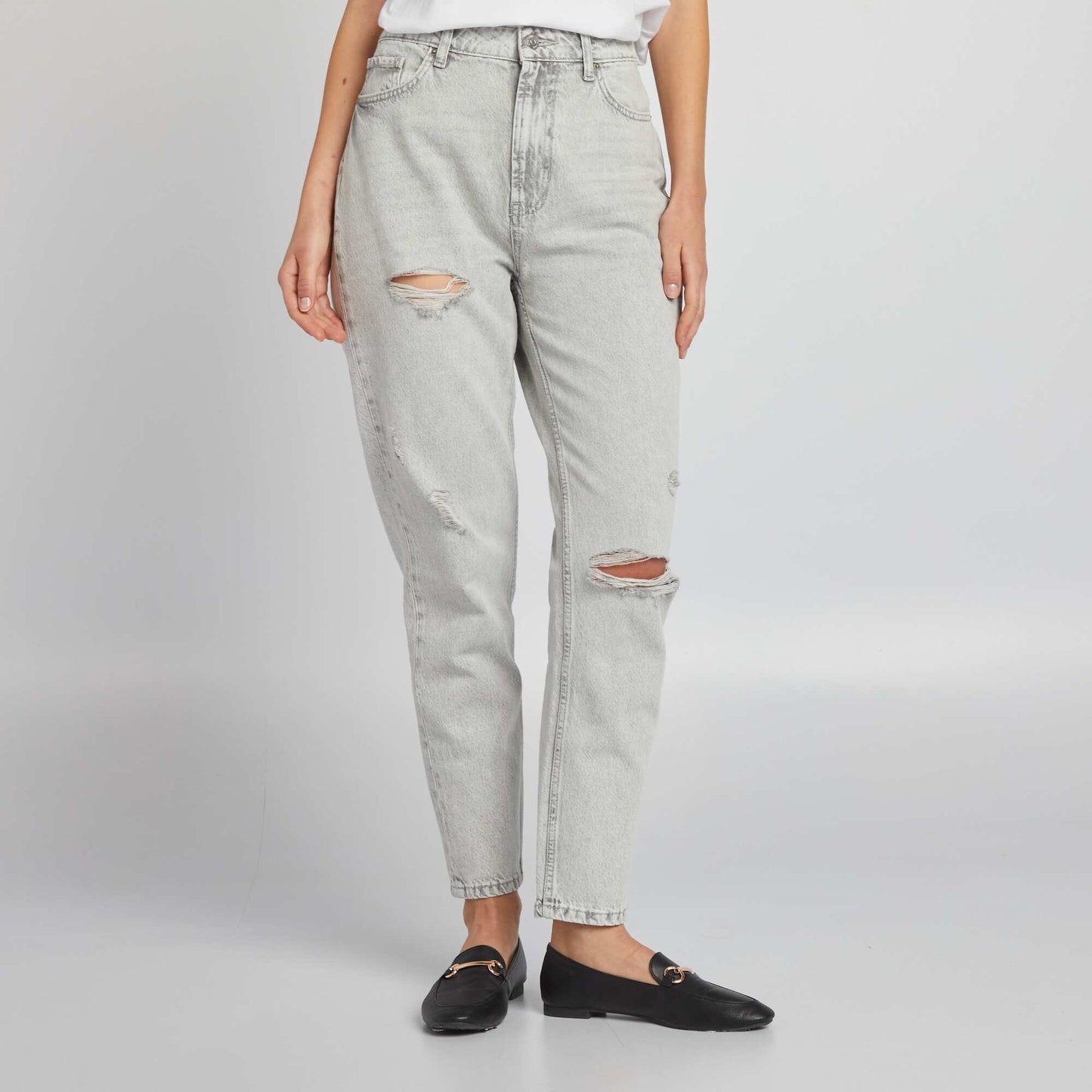Mom-fit jeans GREY