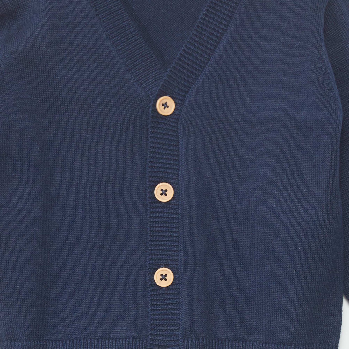 Lightweight knit V-neck cardigan BLUE