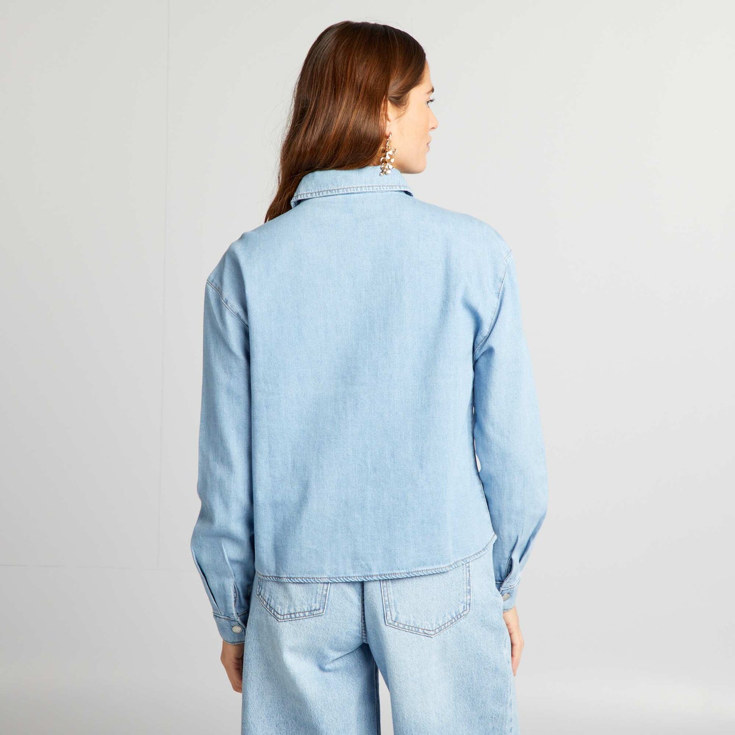 Denim shirt BLUE