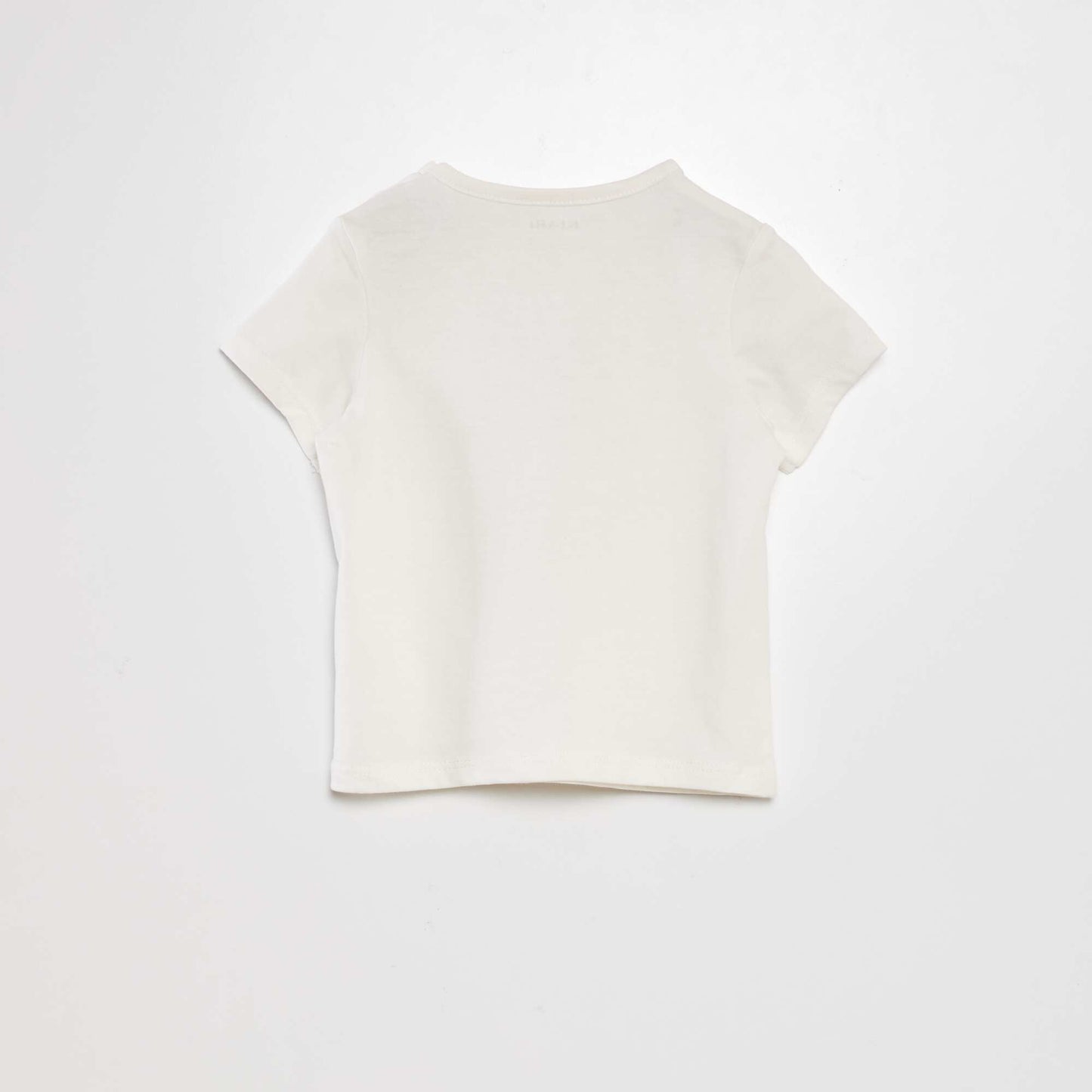 T-shirt with buttoned shoulder WHITE