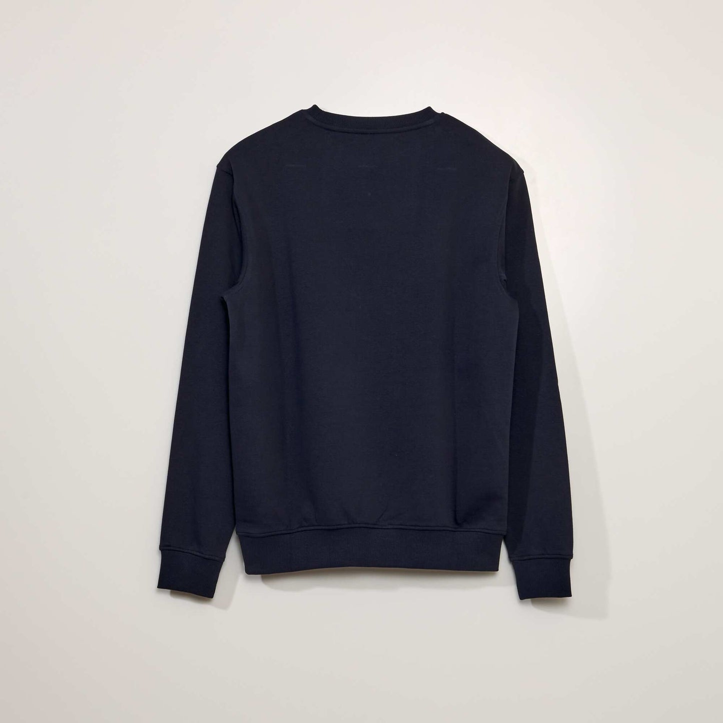 Round neck sweater with sweatshirt fabric lining SKY_CAP