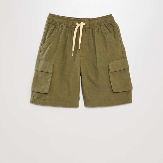 Multi-pocket Bermuda shorts GREEN