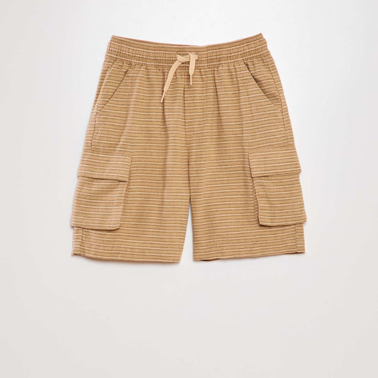 Multi-pocket Bermuda shorts BEIGE