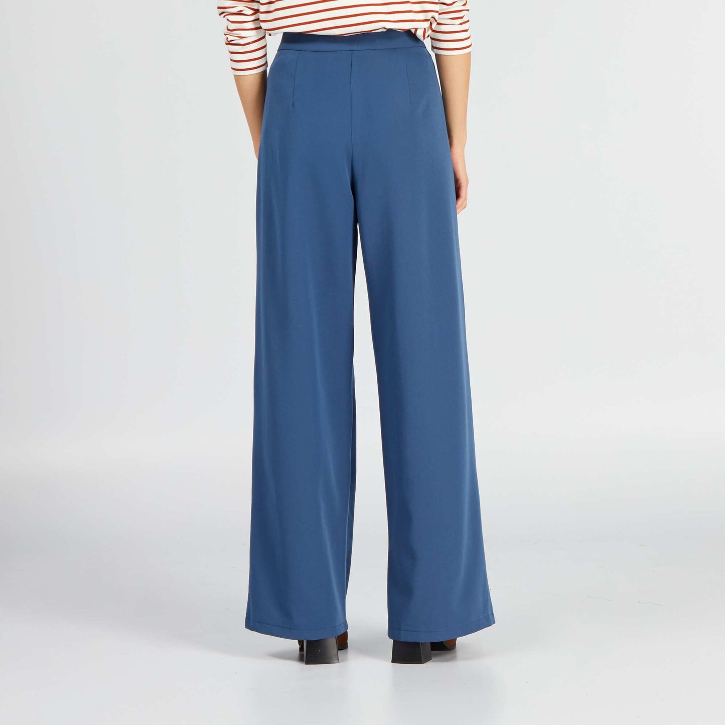 Wide-leg trousers dark blue