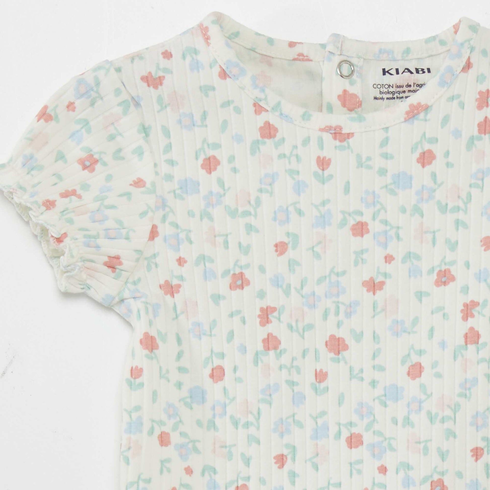 Short-sleeved bodysuit WHITE