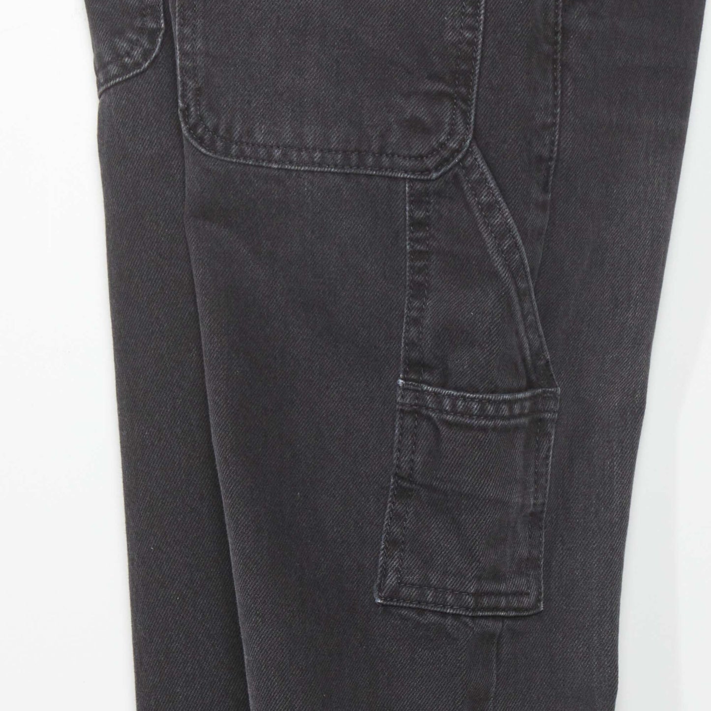Straight-leg jeans with side pockets GREY