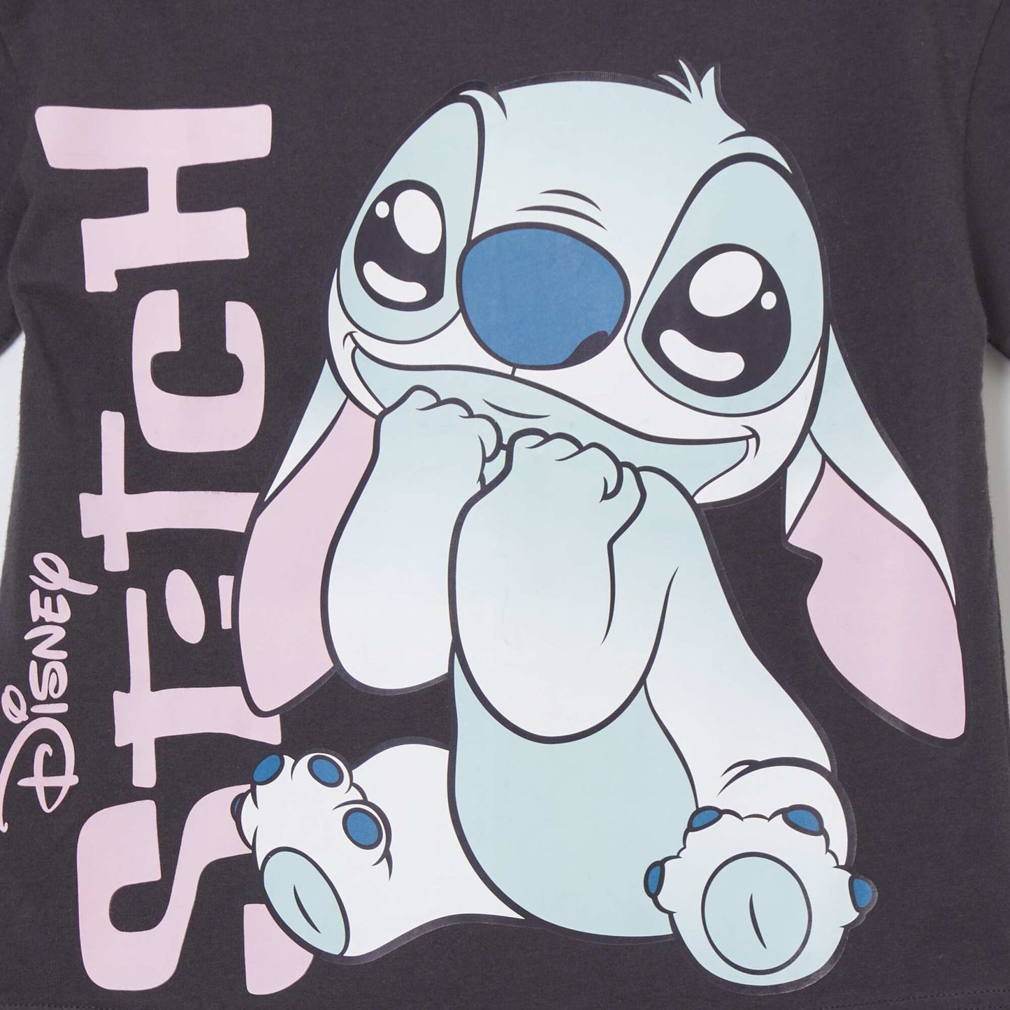Stitch loose-fit T-shirt BLACK