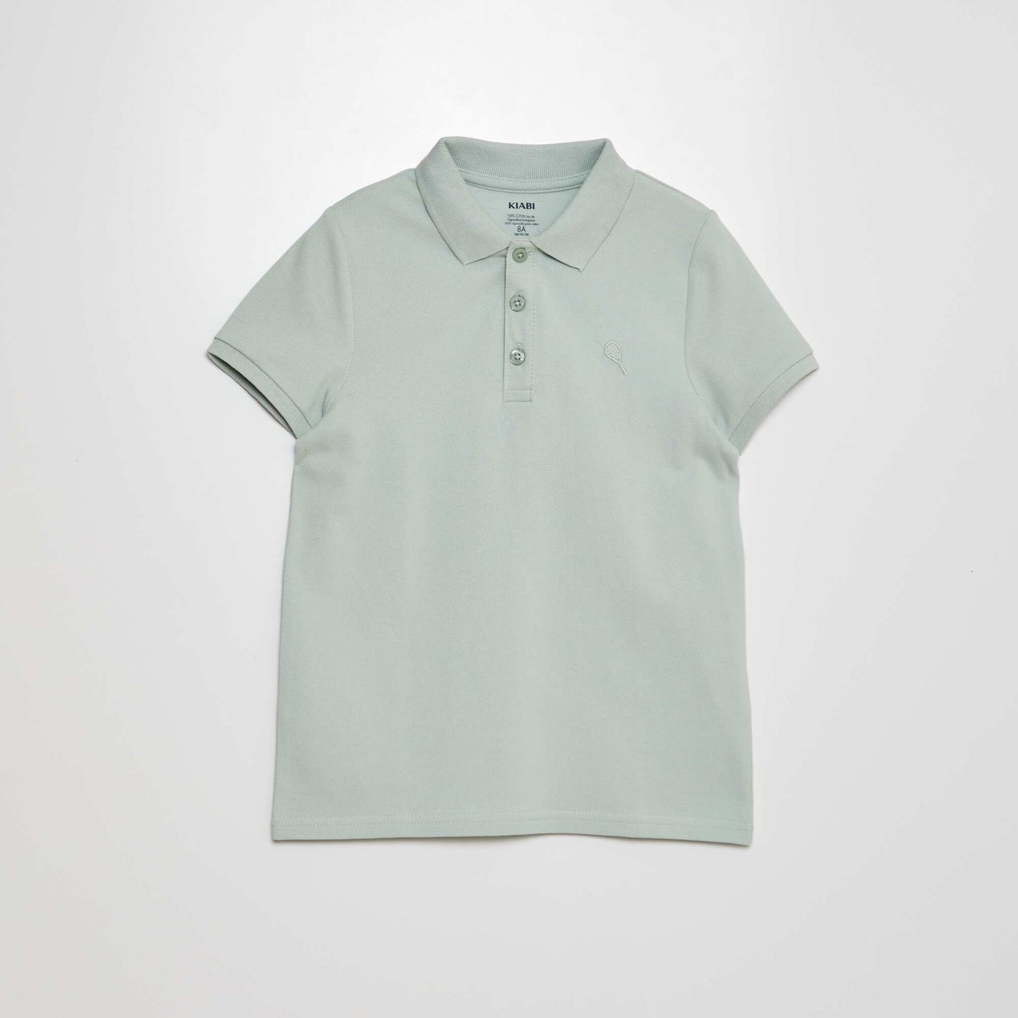 Cotton piqué polo shirt GREEN