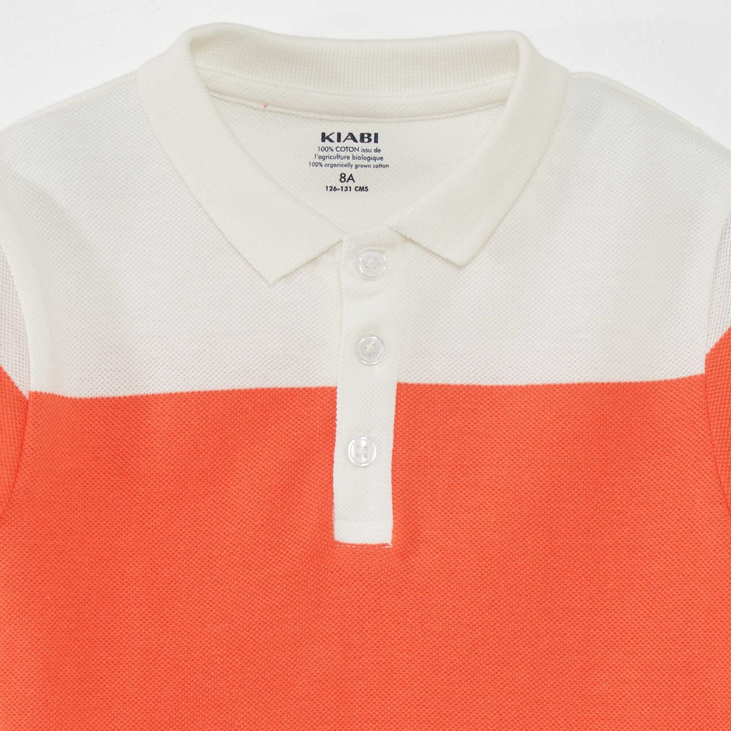 Striped polo shirt ORANGE