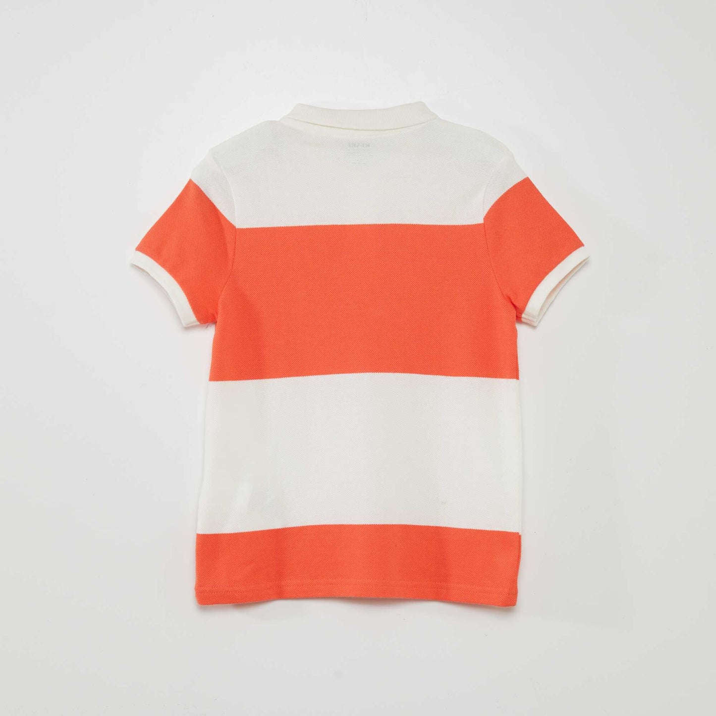 Striped polo shirt ORANGE