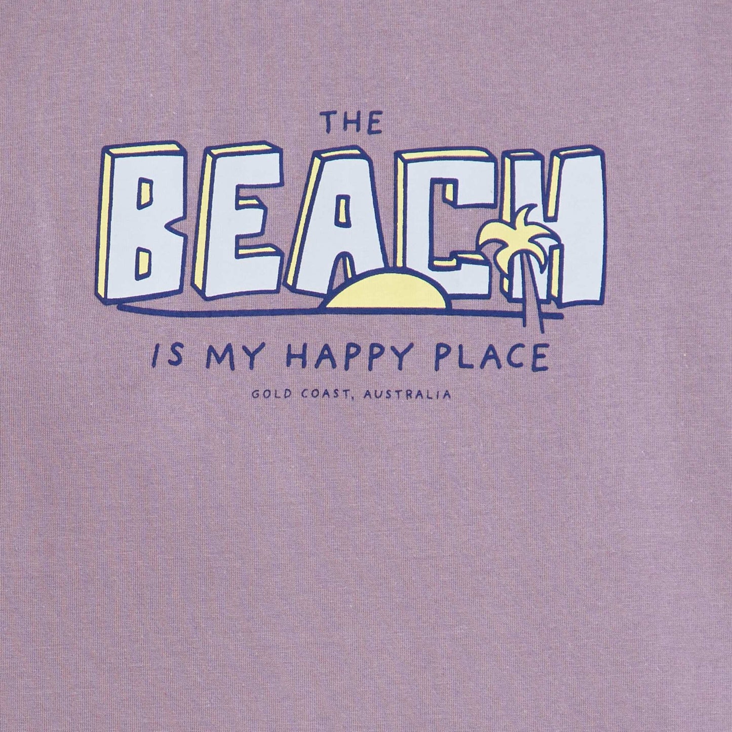 T-shirt with round neck and short sleeves PURPLE