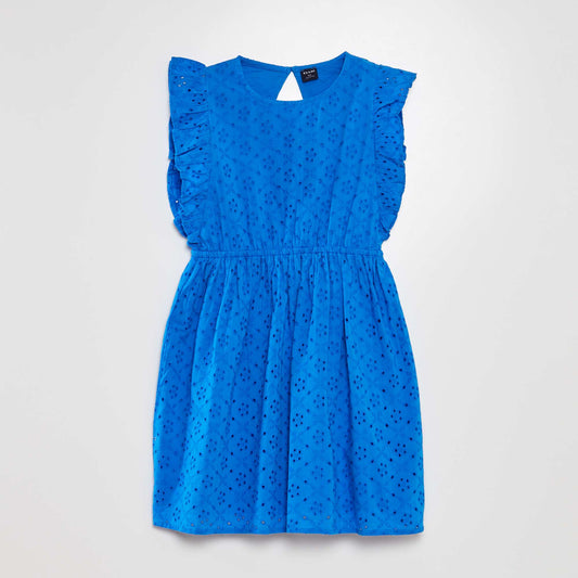 Broderie anglaise dress BLUE