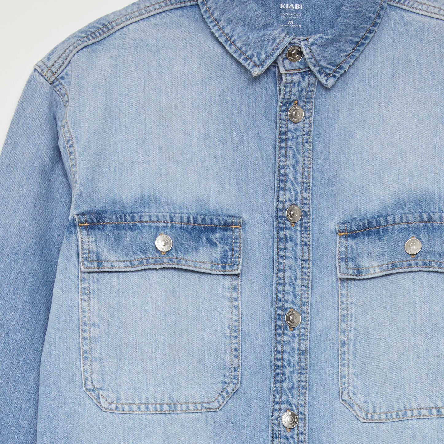 Denim overshirt BLUE