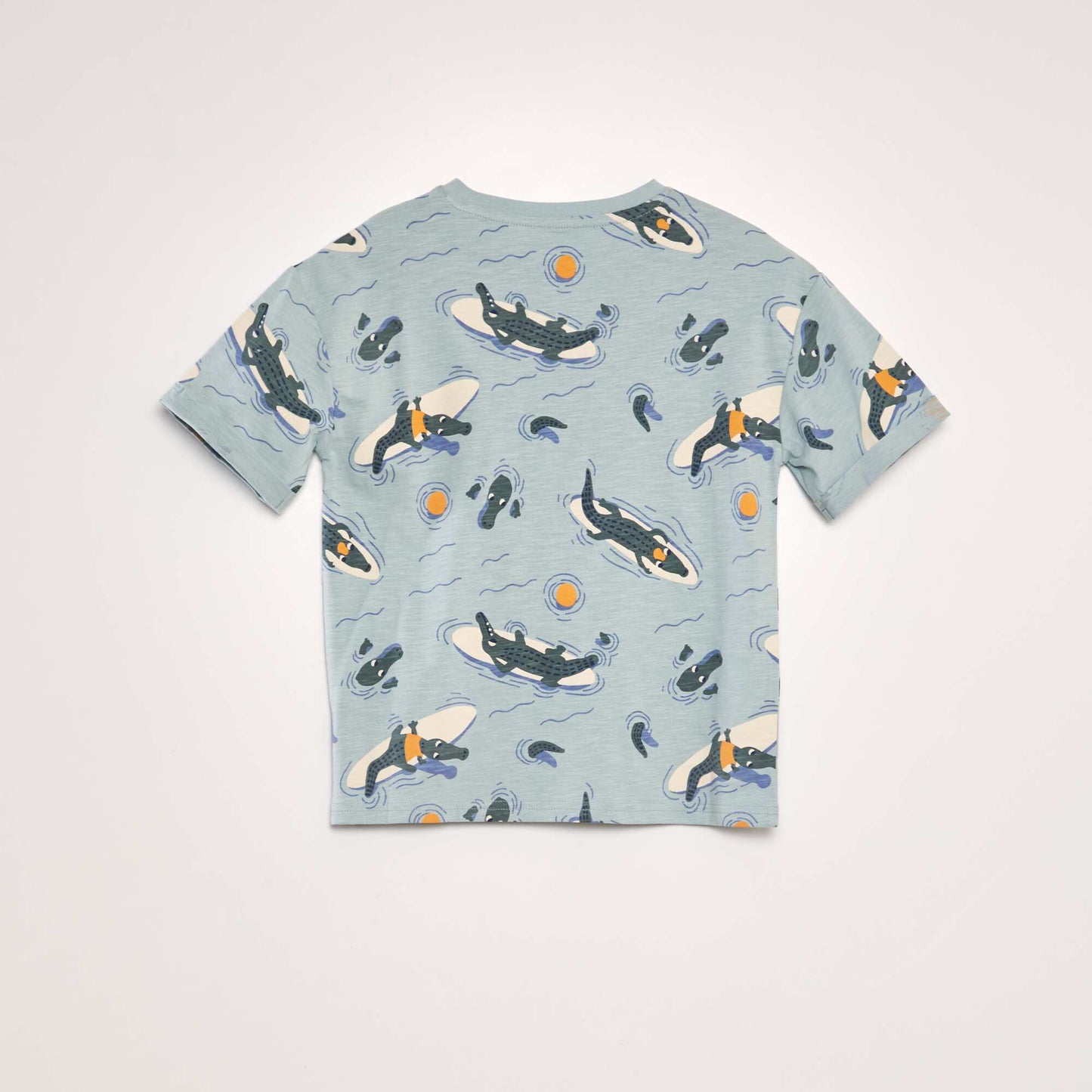 T-shirt with decorative print BLUE