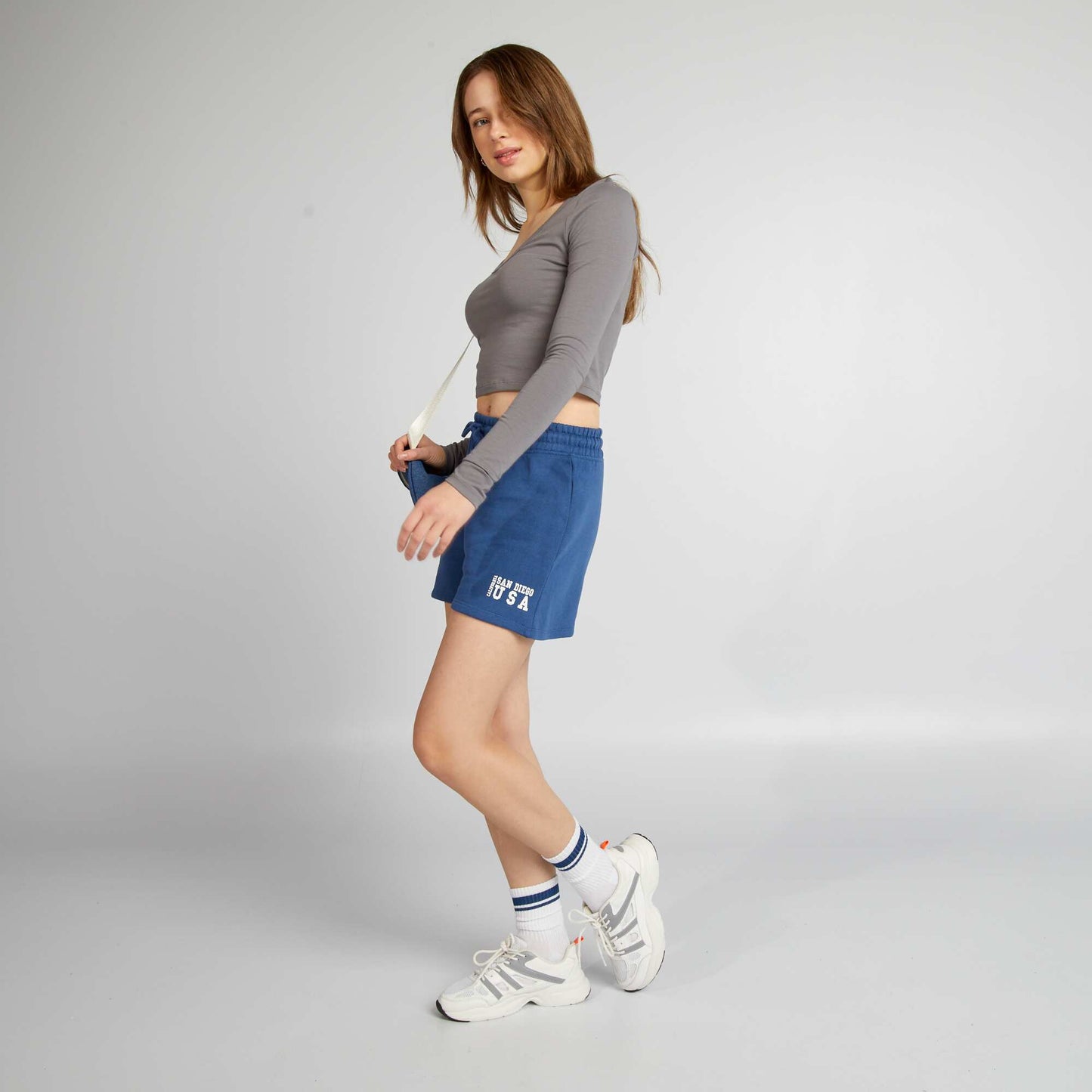USA cotton shorts BLUE