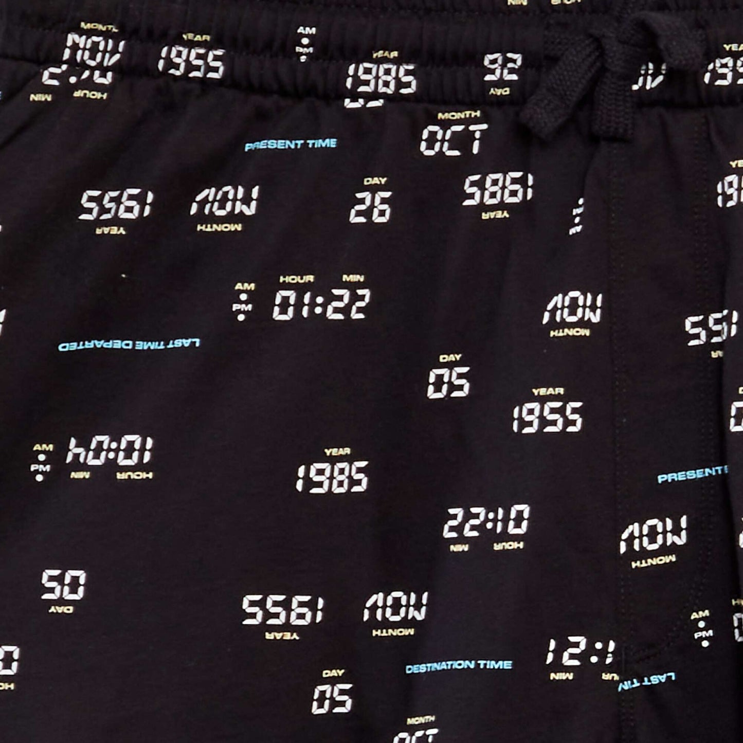 Back to the Future short pyjamas - 2-piece set BLACK