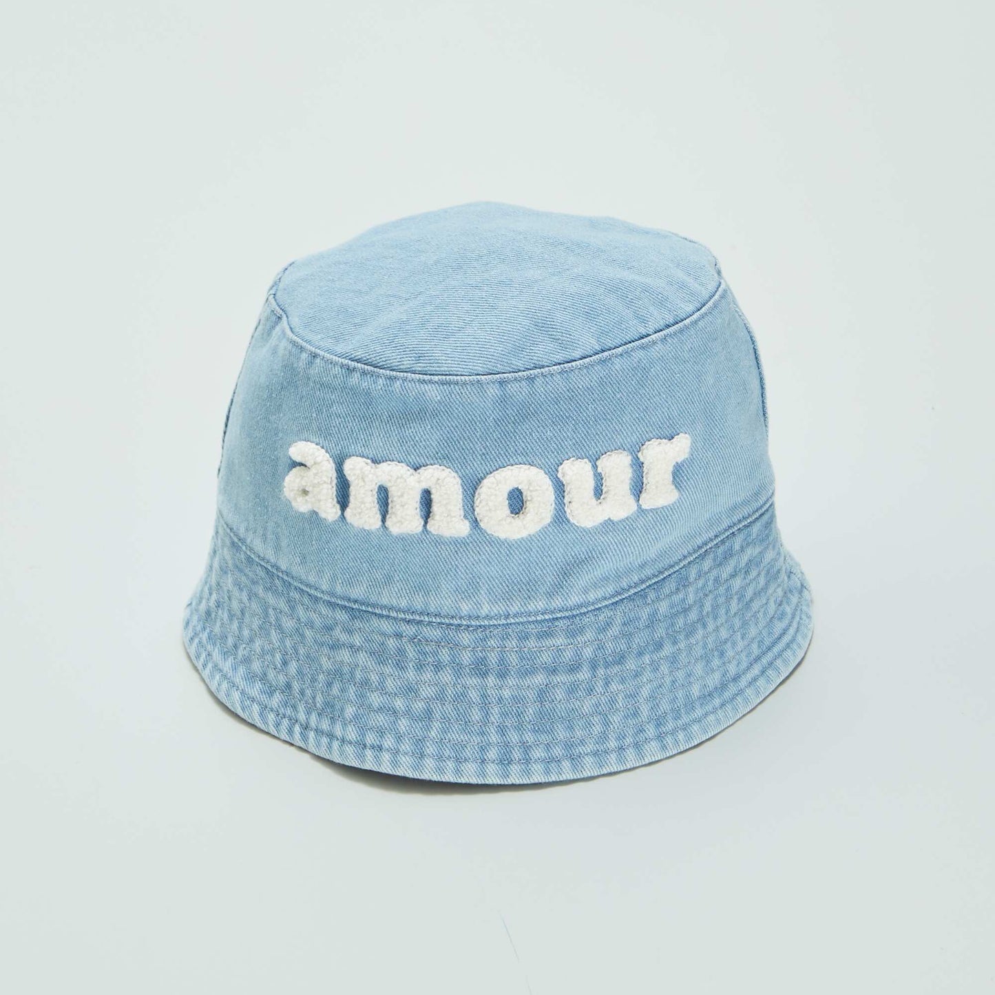 Denim 'amour' bucket hat PINK