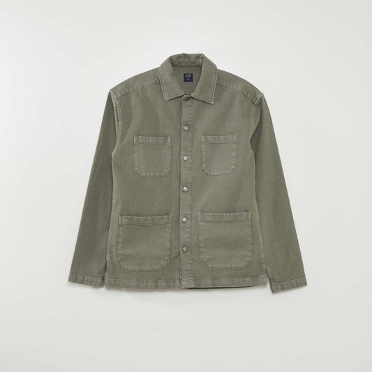 4-pocket denim jacket KHAKI