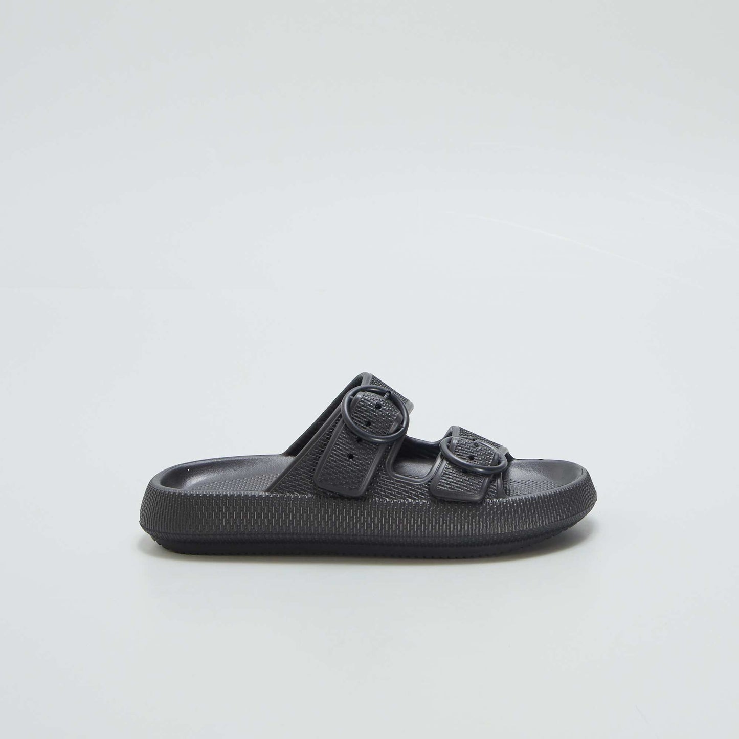 Sliders with buckles BLACK