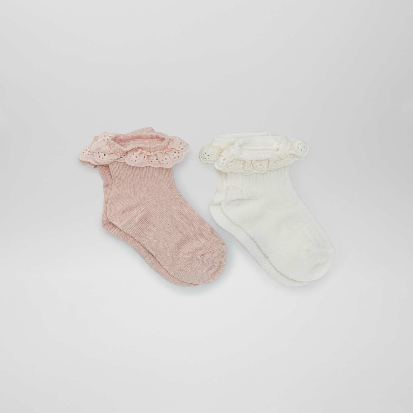 Pack of frilly socks - 2 pairs PINK