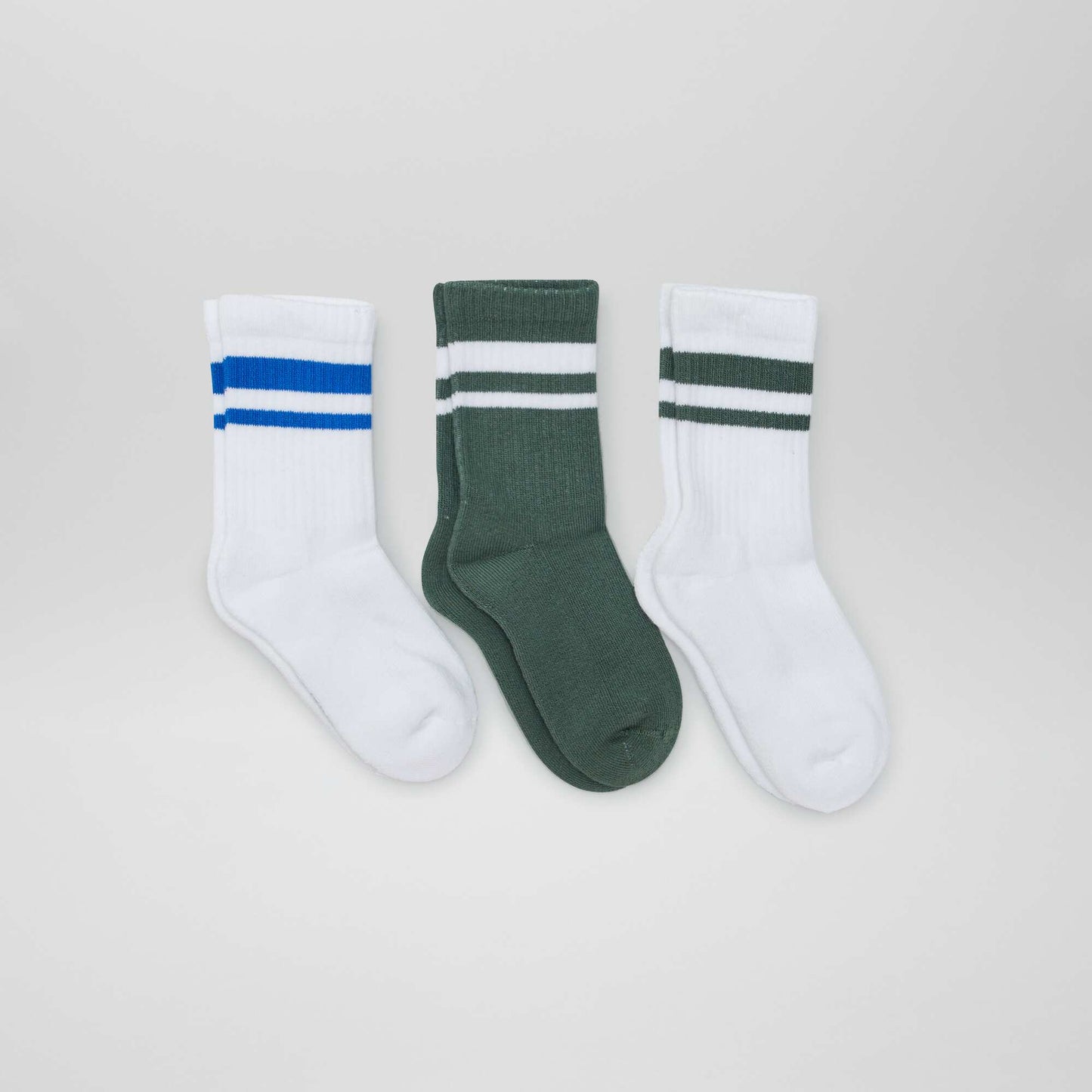 Pack of 3 pairs of sports socks GREEN