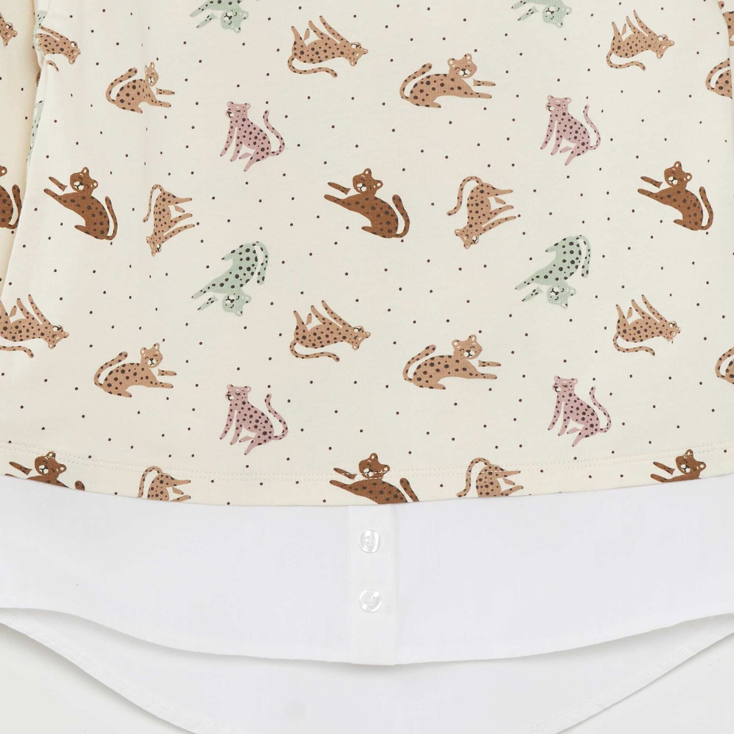 T-shirt with long puff sleeves WHITE