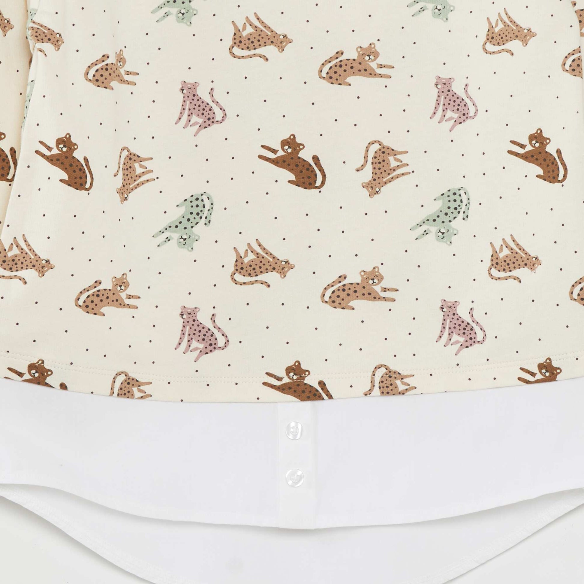 T-shirt with long puff sleeves WHITE
