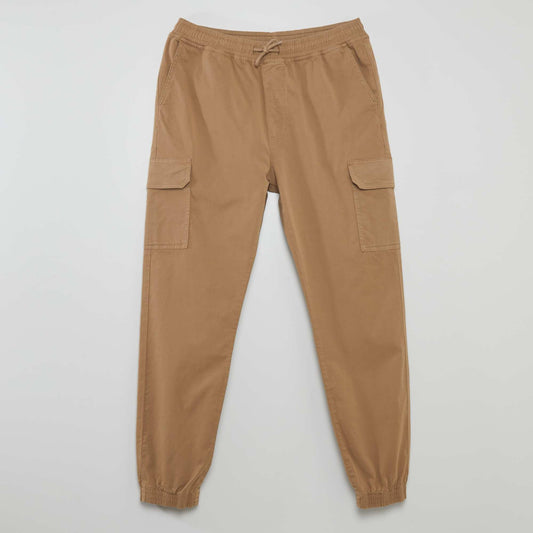 Trousers with side pockets BEIGE
