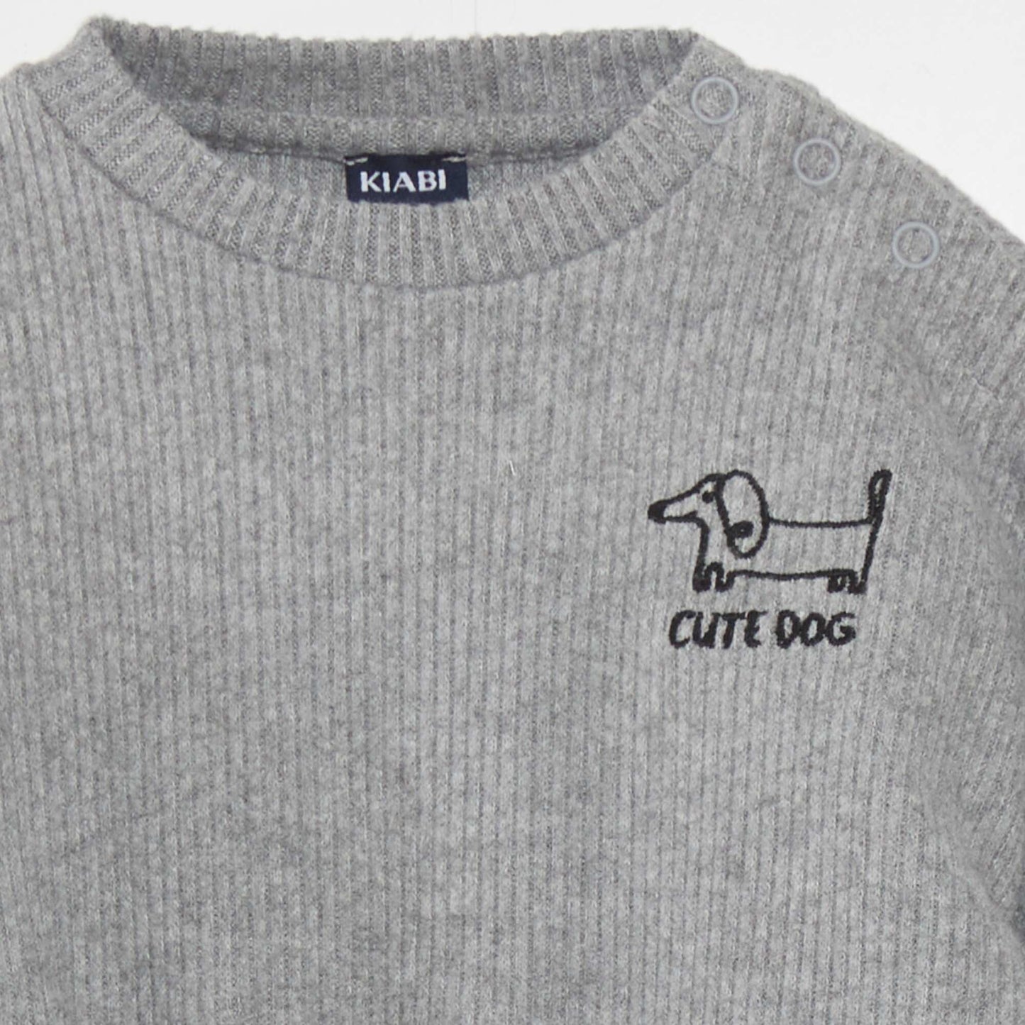 Ribbed sweatshirt + joggers set - 2-piece set GREY