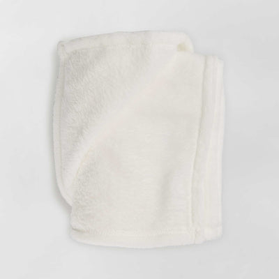Fleece baby blanket White