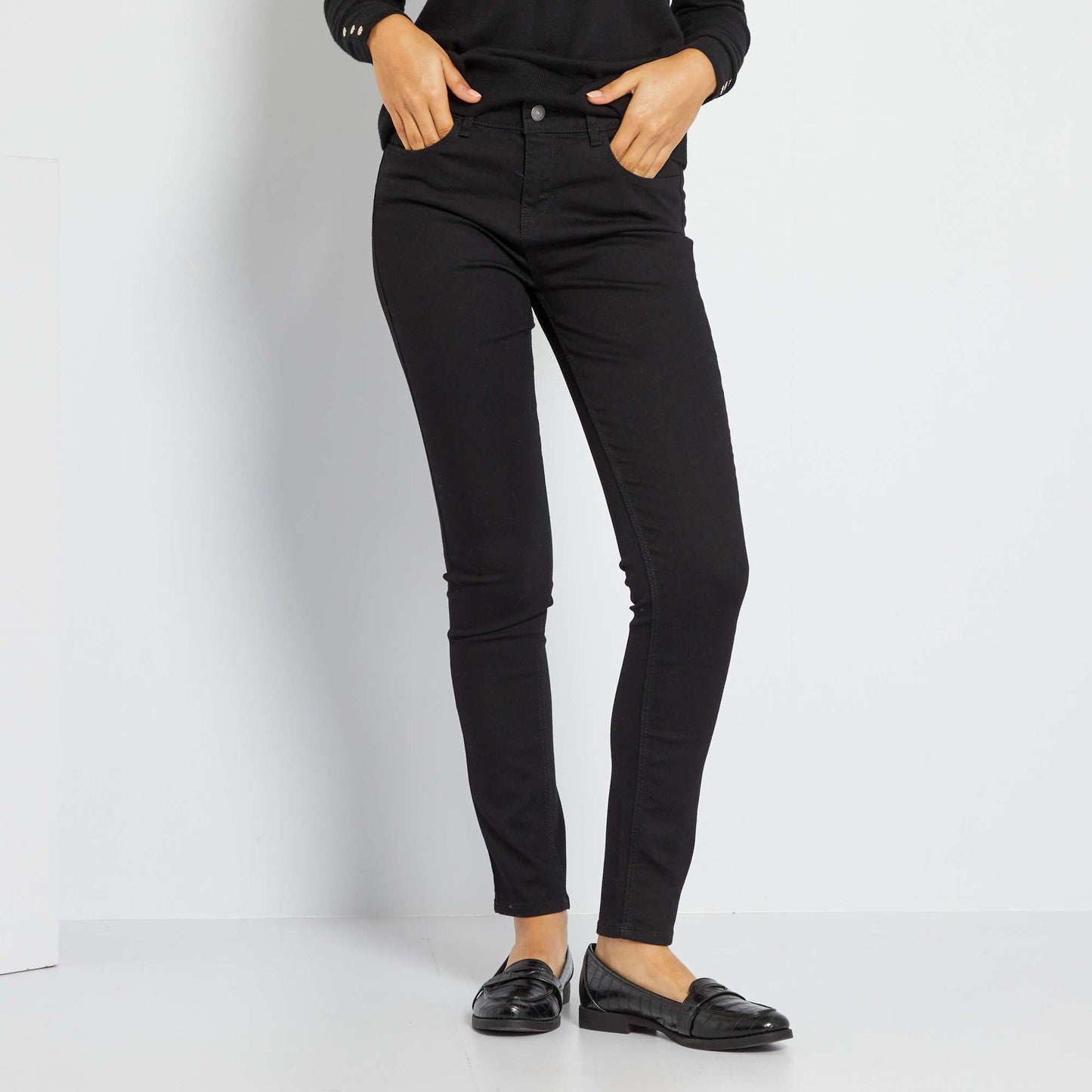 Stretch skinny jeans Black