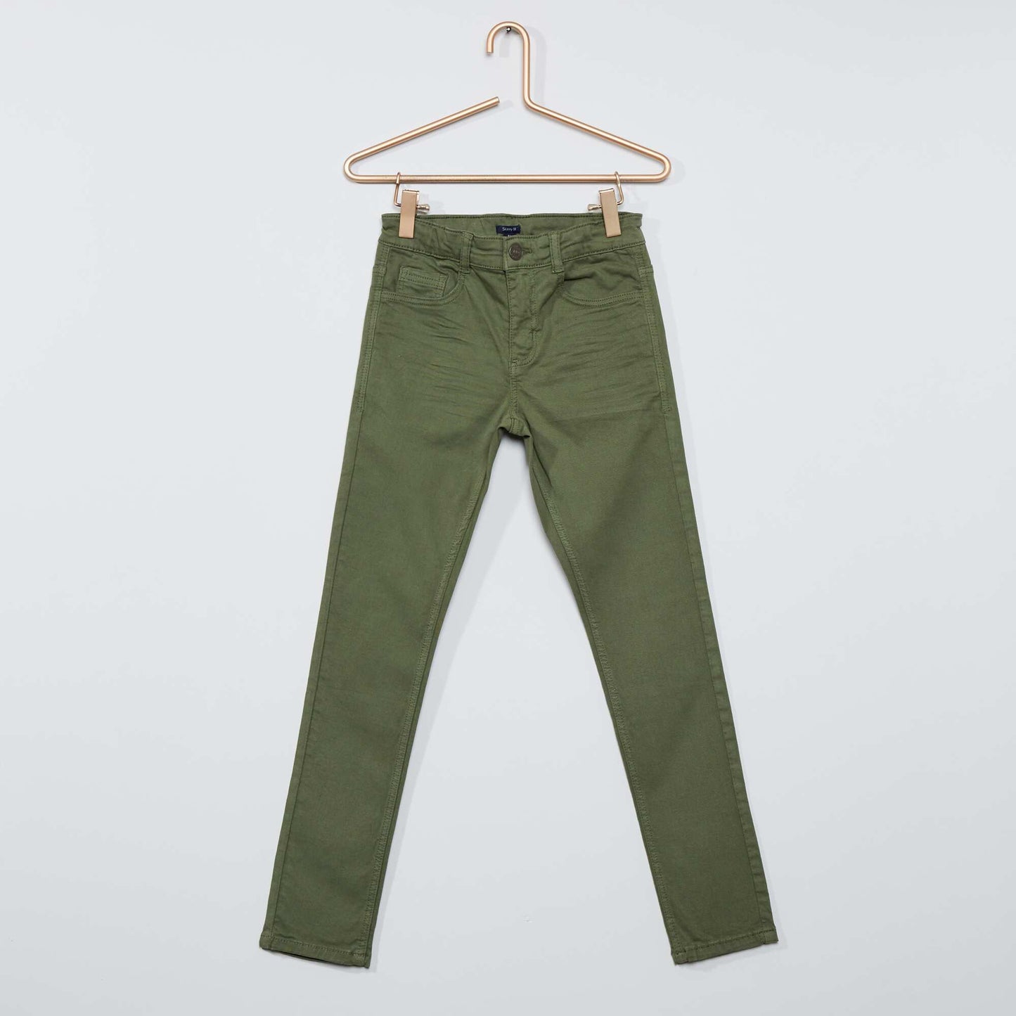 Skinny trousers with five pockets Green