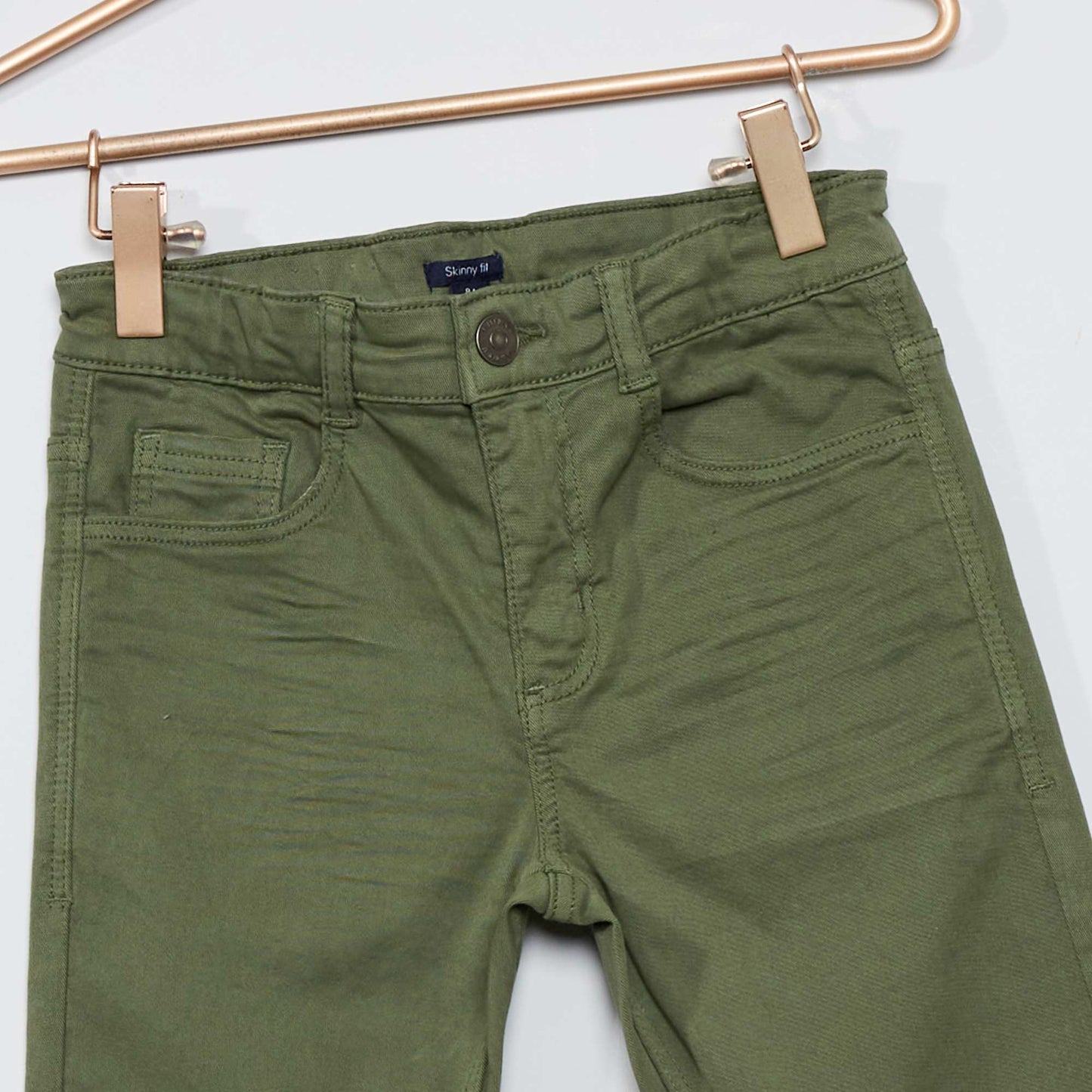Skinny trousers with five pockets Green